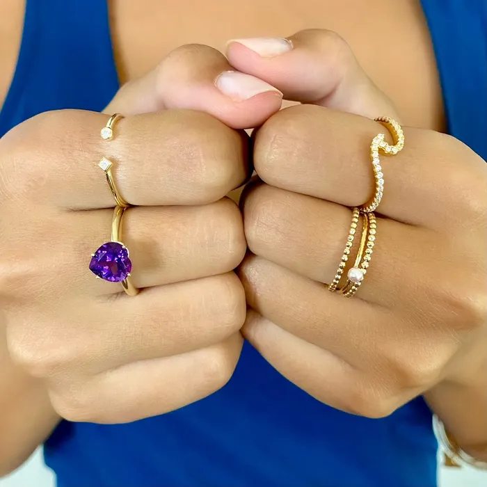 misha hawaii Beaded Ring Rings