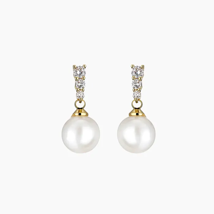 Nicole Drop Pearl Earring MishaHawaii Earrings