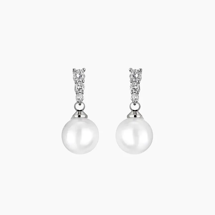 Nicole Drop Pearl Earring MishaHawaii Earrings Nicole Drop Pearl Earring MishaHawaii Earrings