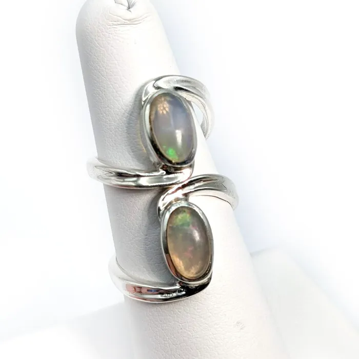 Opal Swoop Oval Ring Ethiopian Opal Choose Size 3g SK5772 Bliss Crystals Rings Opal Swoop Oval Ring Ethiopian Opal Choose Size 3g SK5772 Bliss Crystals Rings