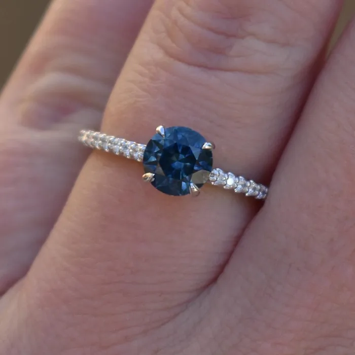 Rings AlbrechtJewellery Montana Sapphire Solitaire Ring with Diamonds 14K GoldMontana Sapphire Engagement Ring Rings AlbrechtJewellery Montana Sapphire Solitaire Ring with Diamonds 14K GoldMontana Sapphire Engagement Ring