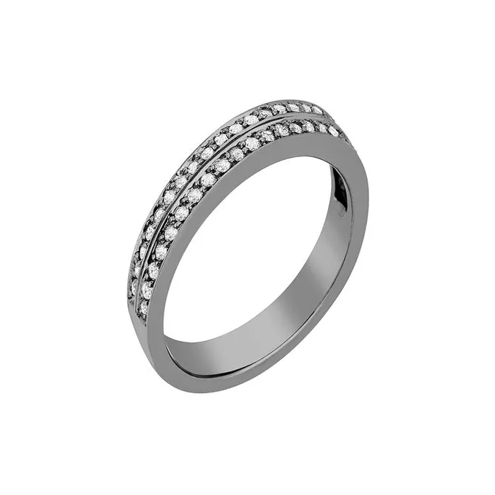 Rings DECO RING IN BLACK RHODIUM PLATED 18K WHITE GOLD WITH DIAMOND Jack Vartanian Rings DECO RING IN BLACK RHODIUM PLATED 18K WHITE GOLD WITH DIAMOND Jack Vartanian