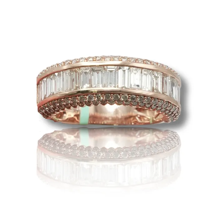 Rings imakegrillzcom Mens Baguette Diamond Band