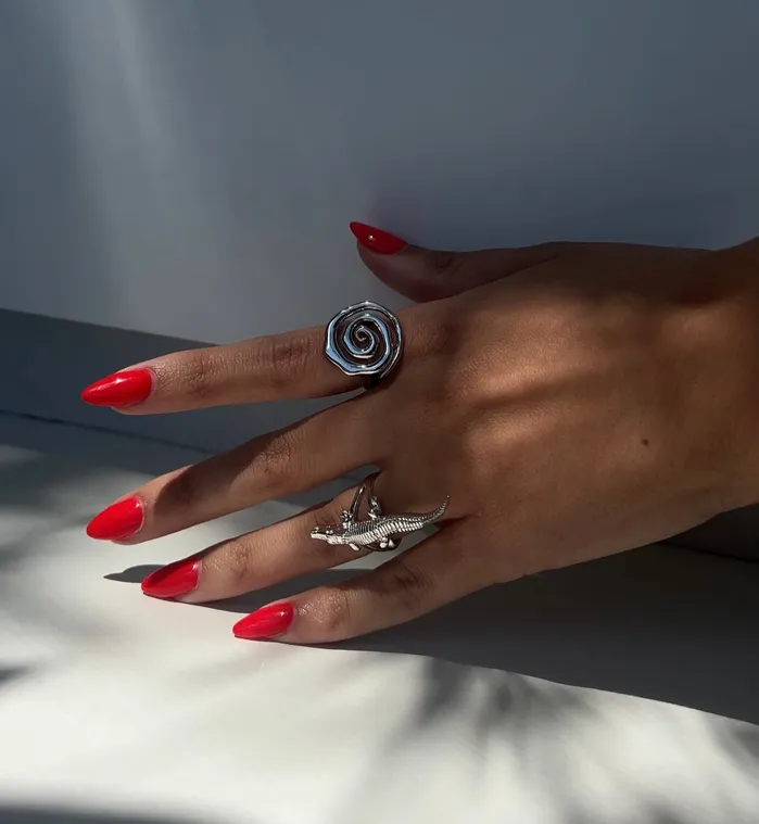 Rings Lankris Uzu Ring Silver