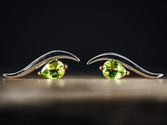Sterling Silver and Peridot Earrings Joryel Vera Earrings