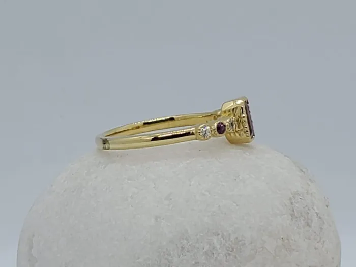 14K Tourmaline Stone Diamond Gold Ring JCM DESIGN JEWELRY Rings
