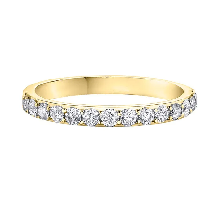 14kt Yellow Gold 075cttw Canadian Diamond Wedding Band Maple Leaf Diamonds Rings 14kt Yellow Gold 075cttw Canadian Diamond Wedding Band Maple Leaf Diamonds Rings