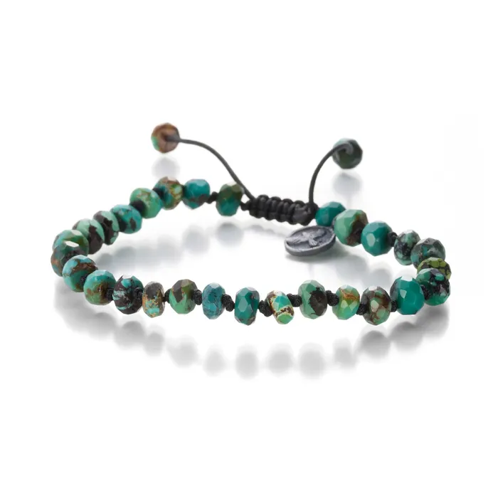 6mm Faceted Arizona Turquoise Bead Bracelet Joseph Brooks Bracelets