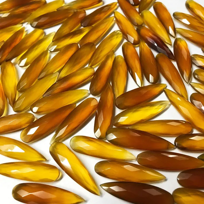 Beads Supplies USA Earrings 10pc 30x8mm Orange Chalcedony Faceted Pear Drop Briolette Beads Matching Pair Beads Supplies USA Earrings 10pc 30x8mm Orange Chalcedony Faceted Pear Drop Briolette Beads Matching Pair