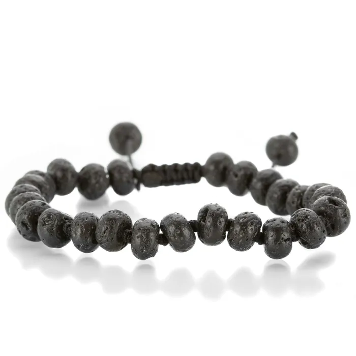 Bracelets 8mm Natural Lava Bead Bracelet Joseph Brooks