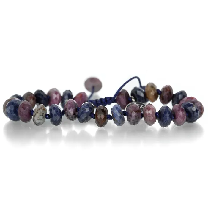 Bracelets Joseph Brooks 8mm Faceted Multicolored Sapphire Bracelet