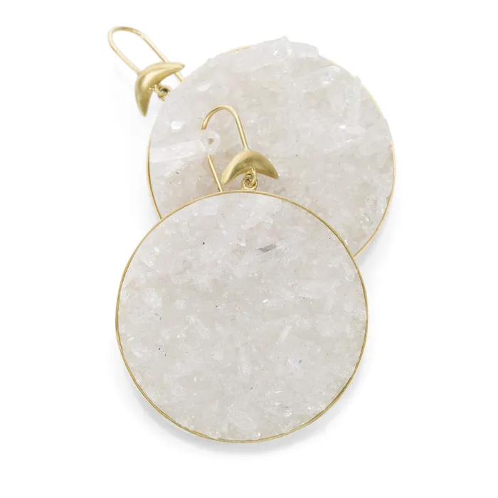 Druzy Crystal Luna Earrings Annette Ferdinandsen Earrings
