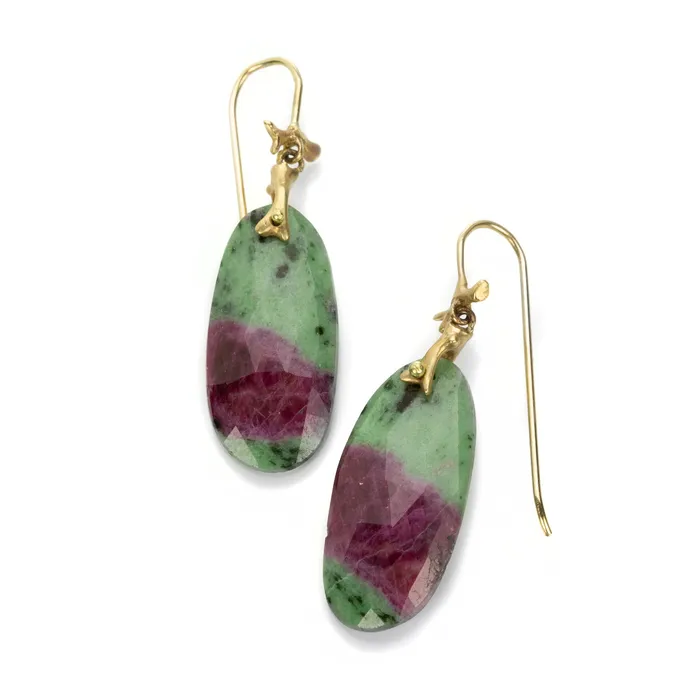 Earrings Annette Ferdinandsen Ruby in Zoisite Earrings