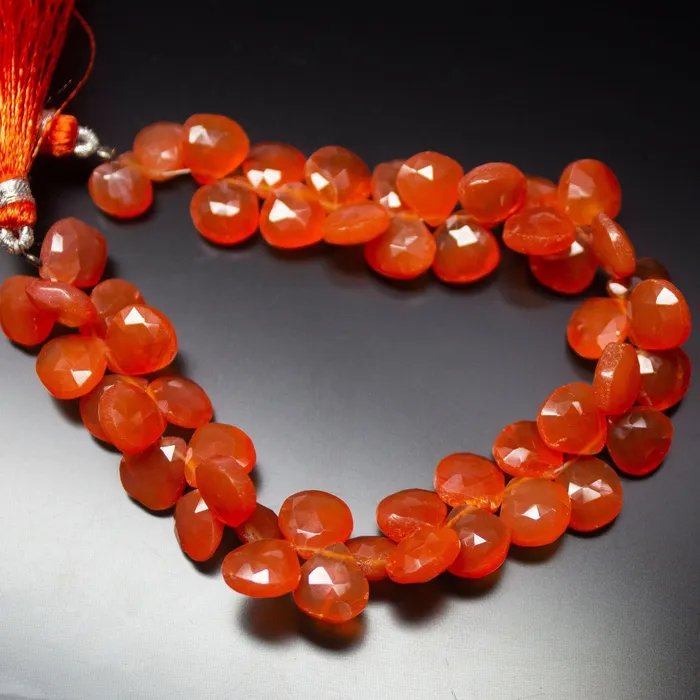 Earrings Beads Supplies USA Natural Orange Carnelian Faceted Heart Drop Beads Briolette Strand 8 5mm 8mm Earrings Beads Supplies USA Natural Orange Carnelian Faceted Heart Drop Beads Briolette Strand 8 5mm 8mm