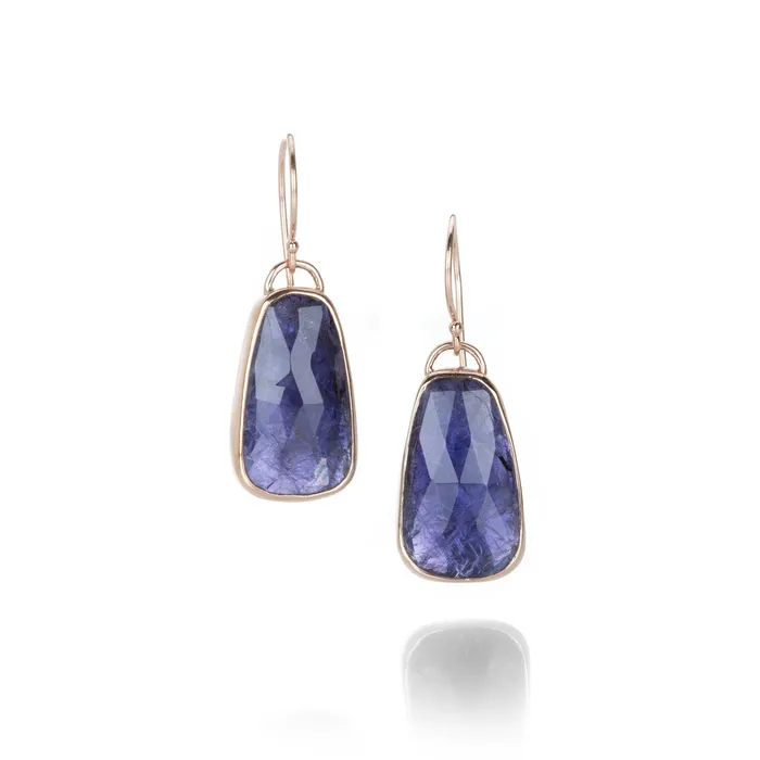 Earrings Jamie Joseph Rose Cut Iolite Earrings