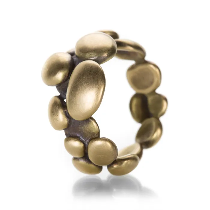 Gabriella Kiss 18k Gold Pile of Pebbles Ring Rings
