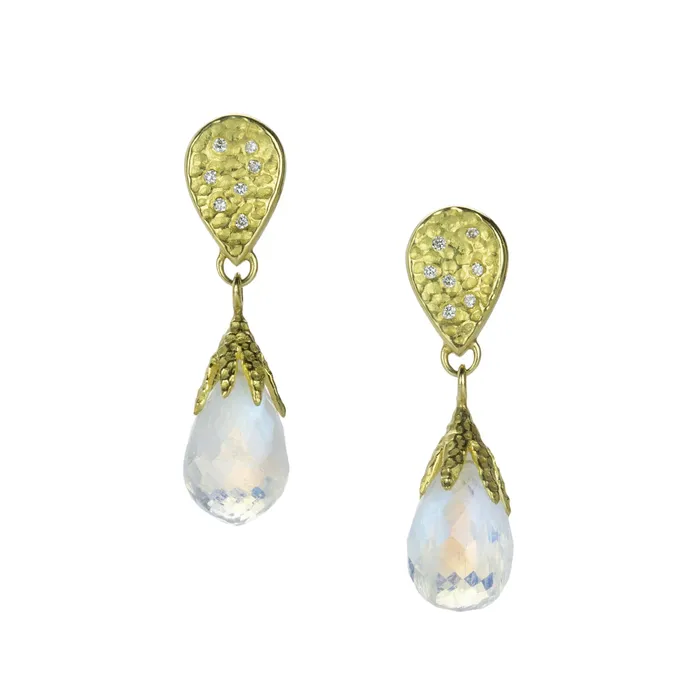 Glacier Moonstone Drop Earrings Barbara Heinrich Earrings