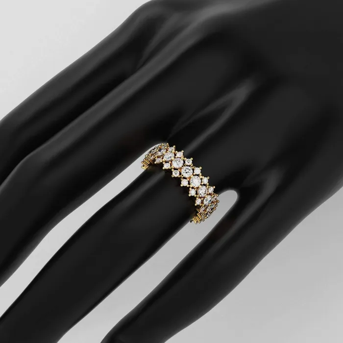 Jalvi Co Rings Diamond Anniversary Ring 250 ctw 14k Gold Half Eternity Round Brilliant Diamond Spike Ring Diamond Wedding Band Jalvi Co Rings Diamond Anniversary Ring 250 ctw 14k Gold Half Eternity Round Brilliant Diamond Spike Ring Diamond Wedding Band