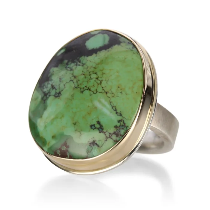 Jamie Joseph Green Turquoise Ring Rings