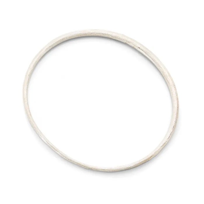 John Iversen Rings Oval Silver Bangle