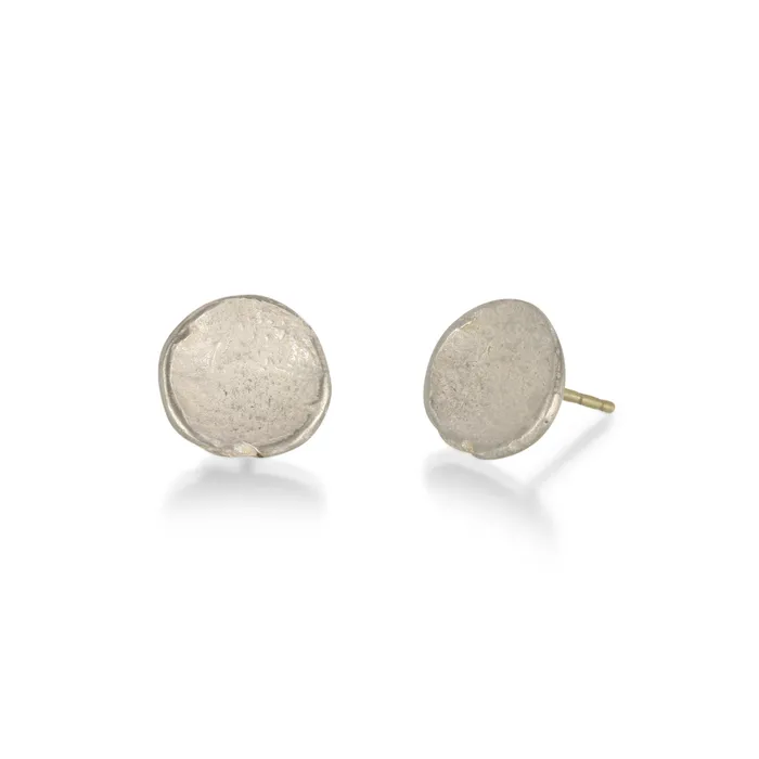 John Iversen Silver Anemone Studs Rings