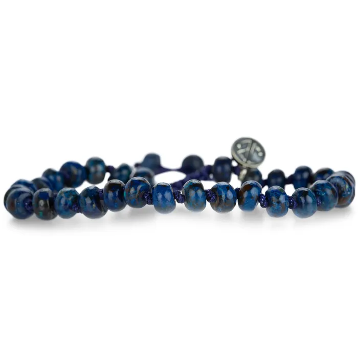 Joseph Brooks Bracelets 6mm Smooth Azurite Beaded Bracelet