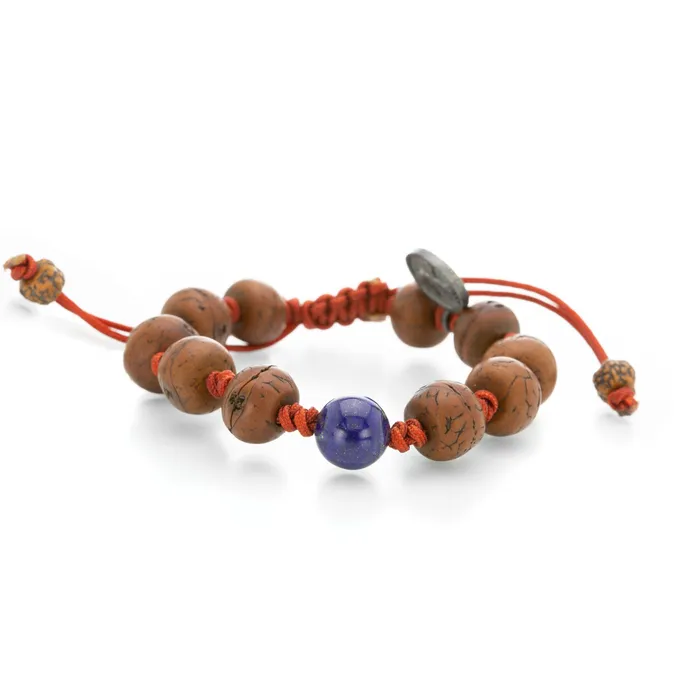 Joseph Brooks Bracelets Lapis Bodhi Seed Bead Bracelet