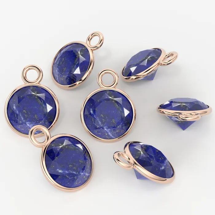 Lapis Lazuli 14k Solid Gold Charm 456mm Natural Blue Gemstone Pendant 2pc Jalvi Co Charm Necklaces Lapis Lazuli 14k Solid Gold Charm 456mm Natural Blue Gemstone Pendant 2pc Jalvi Co Charm Necklaces