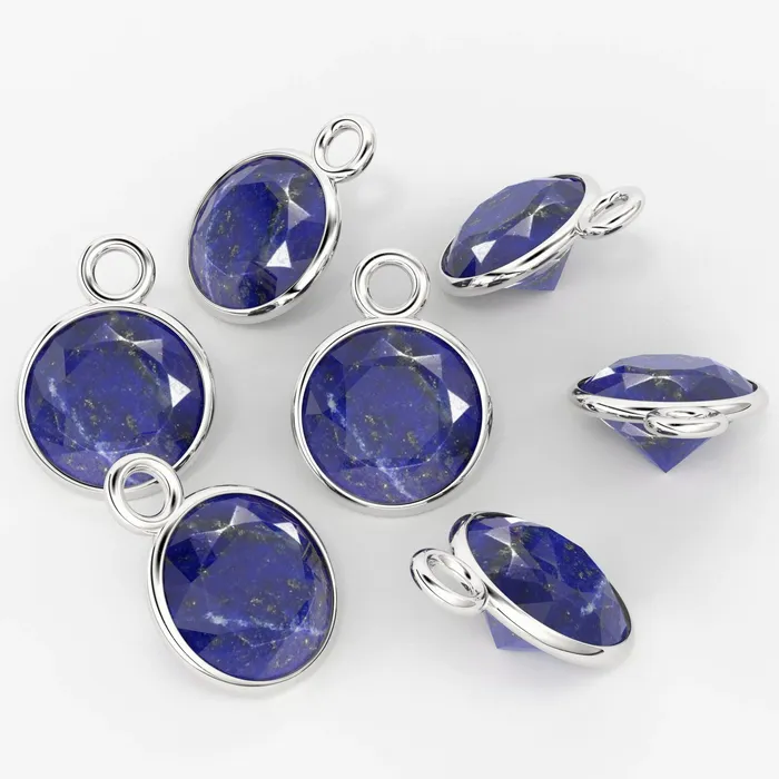 Lapis Lazuli 14k Solid Gold Charm 456mm Natural Blue Gemstone Pendant 2pc Jalvi Co Charm Necklaces Lapis Lazuli 14k Solid Gold Charm 456mm Natural Blue Gemstone Pendant 2pc Jalvi Co Charm Necklaces
