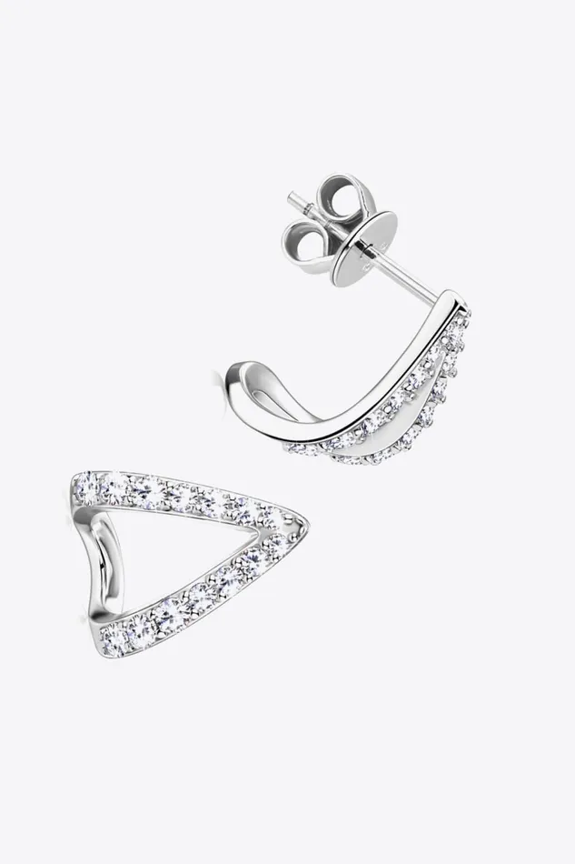 Moissanite Minimalist 925 Sterling Silver Earrings Trendsi Earrings