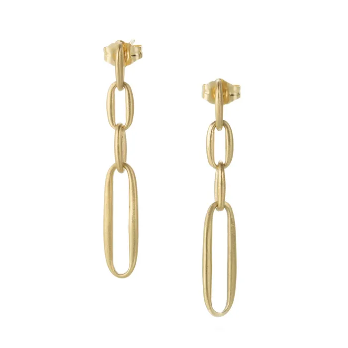 Nicole Landaw Earrings Link Drop Earrings