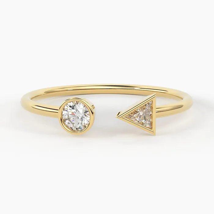 Open Design Ring Trillion Round Diamond Ring Bezel Set Ring Diamond Ring Diamond Bezel Set Wedding Band Jalvi Co Rings Open Design Ring Trillion Round Diamond Ring Bezel Set Ring Diamond Ring Diamond Bezel Set Wedding Band Jalvi Co Rings