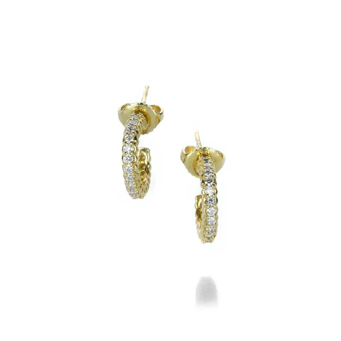 Paul Morelli Diamond Pinpoint Hoop Earrings Earrings