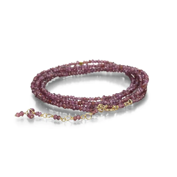 Pink Garnet Wrap Bracelet Anne Sportun Bracelets