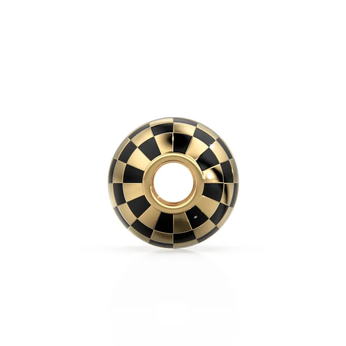 PreStyled Sets 10mm 18k Solid Yellow Gold Round Ball Checkerboard Enamel Spacer Findings Beads 1 piece Jalvi Co PreStyled Sets 10mm 18k Solid Yellow Gold Round Ball Checkerboard Enamel Spacer Findings Beads 1 piece Jalvi Co