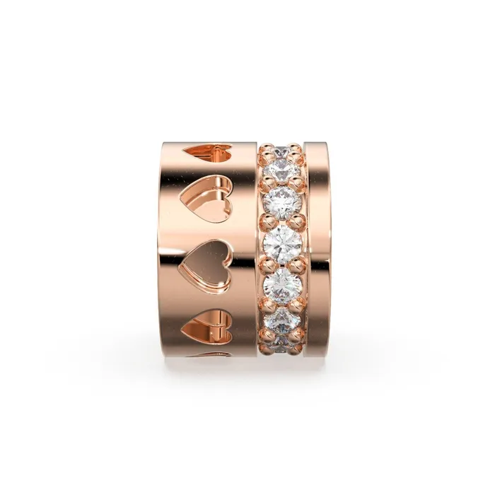PreStyled Sets Jalvi Co Heart Real Diamond 18k Solid Gold Eternity Rondelle Wheel Spacer Handmade Beads PreStyled Sets Jalvi Co Heart Real Diamond 18k Solid Gold Eternity Rondelle Wheel Spacer Handmade Beads