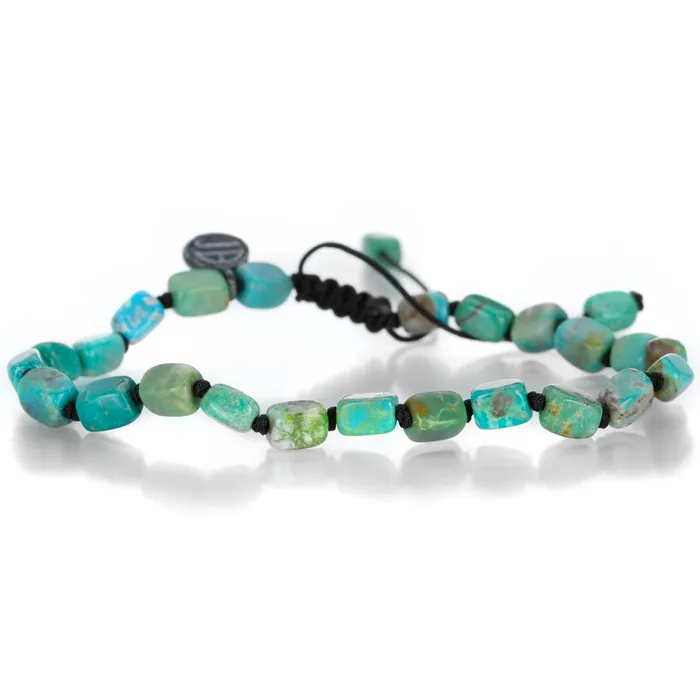 Rectangular Arizona Turquoise Beaded Bracelet Joseph Brooks Bracelets