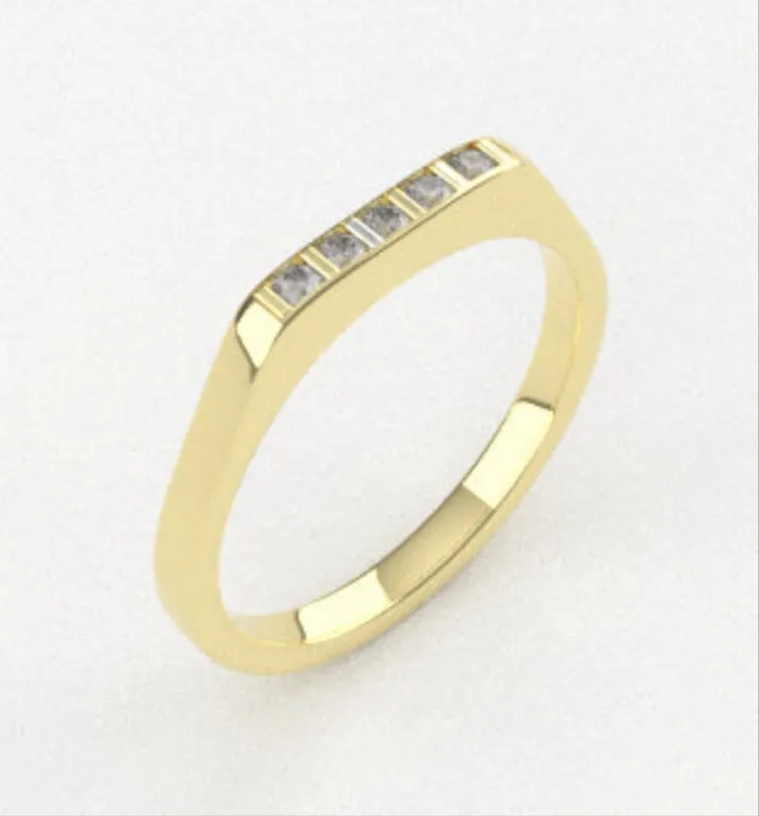 Rings JCM DESIGN JEWELRY 14K Engagement Ring with Diamond VS1 Stone STT bezel Rings JCM DESIGN JEWELRY 14K Engagement Ring with Diamond VS1 Stone STT bezel