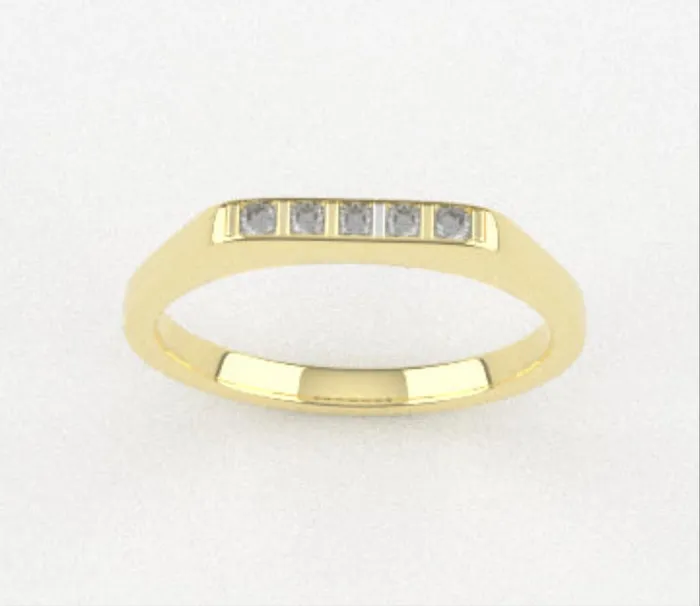 Rings JCM DESIGN JEWELRY 14K Engagement Ring with Diamond VS1 Stone STT bezel
