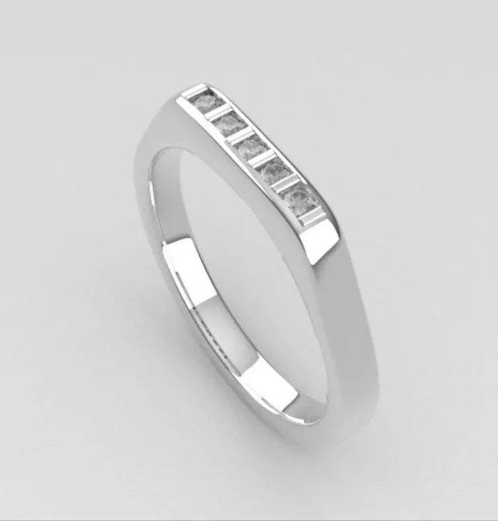 Rings JCM DESIGN JEWELRY 14K Engagement Ring with Diamond VS1 Stone STT bezel
