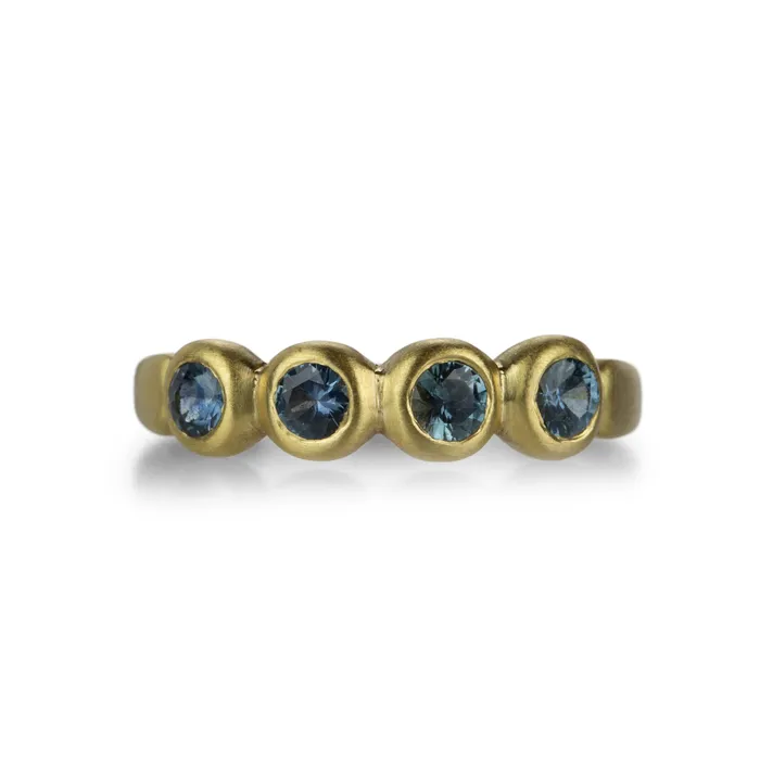 Rings Marian Maurer 18k Blue Montana Sapphire Porch Skimmer Band