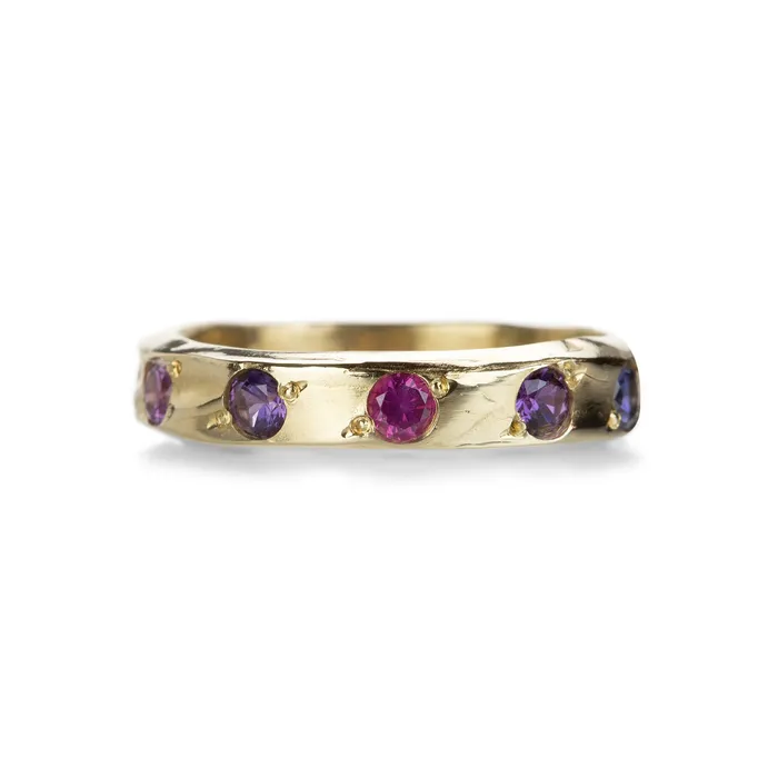 Rings Robin Haley 14k Multicolored Montana Sapphire Ring