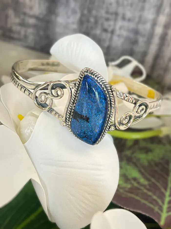 Rings Sterling Silver Sterling Opal Artisan Cuff SophiaRene Boutique