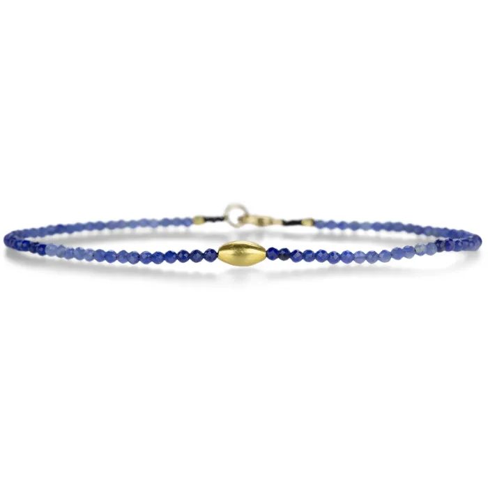 Sodalite and 18k Bead Bracelet Margaret Solow Bracelets