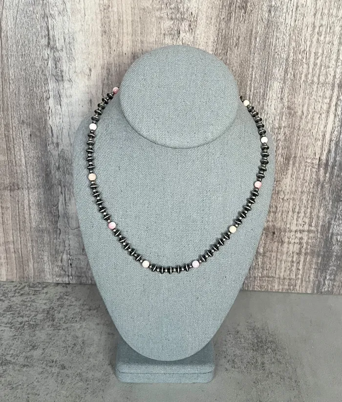 SophiaRene Boutique Rings Sterling Silver Pink Conch Desert Pearl Variation Necklaces