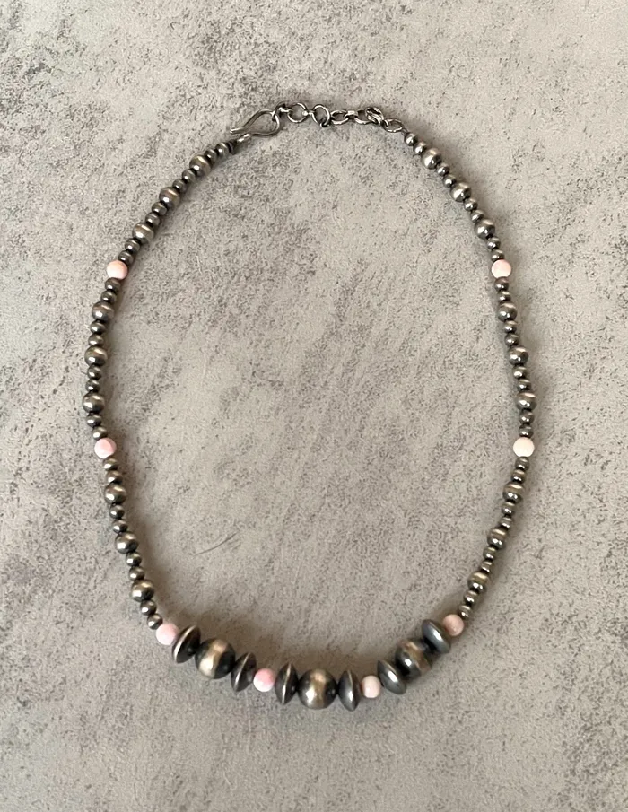 SophiaRene Boutique Rings Sterling Silver Pink Conch Desert Pearl Variation Necklaces SophiaRene Boutique Rings Sterling Silver Pink Conch Desert Pearl Variation Necklaces