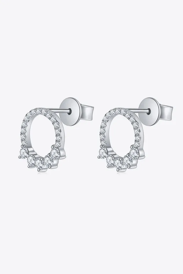 Trendsi Earrings Moissanite PlatinumPlated Earrings