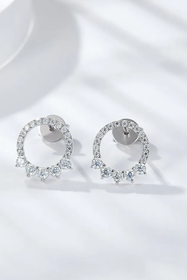 Trendsi Earrings Moissanite PlatinumPlated Earrings