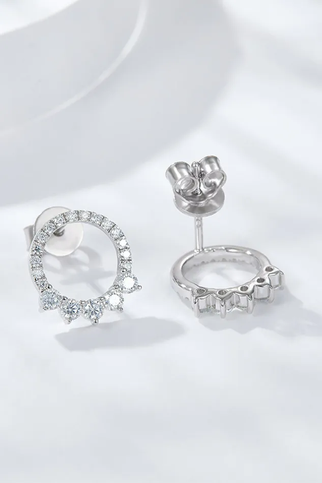 Trendsi Earrings Moissanite PlatinumPlated Earrings
