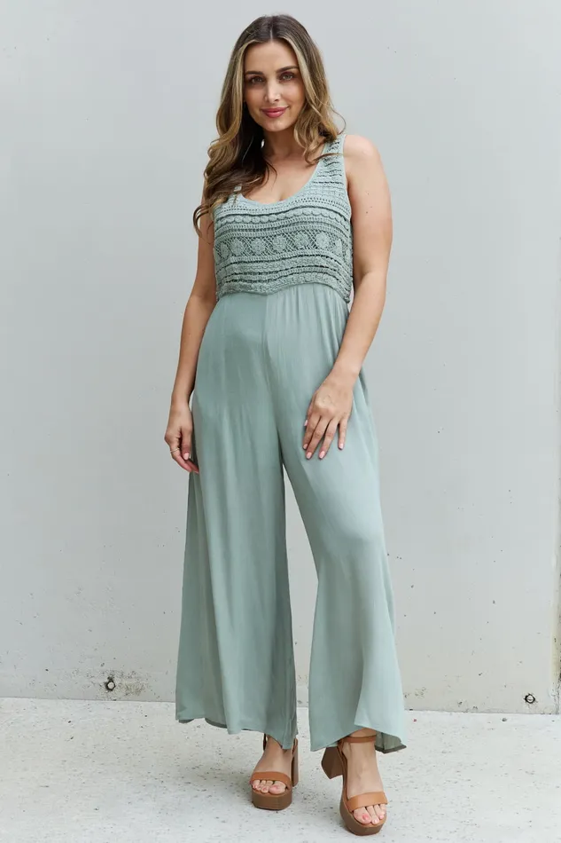Trendsi Watches HEYSON Watch Me Full Size Crochet Detail Jumpsuit